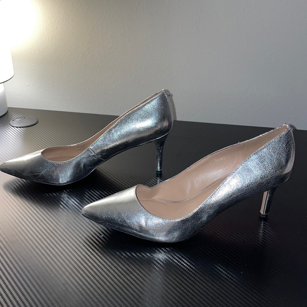 BCBGeneration Silver heels